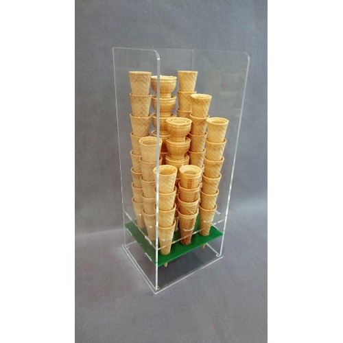 Espositore portaconi gelato da banco 9 fori